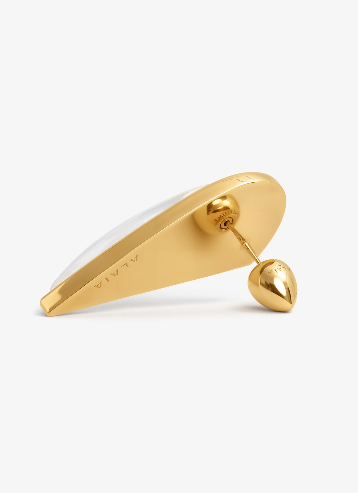 DEMI-CŒUR BOMBE EARRINGS ALAÏA TRANSPARENT DEMI-CŒUR BOMBE EARRINGS